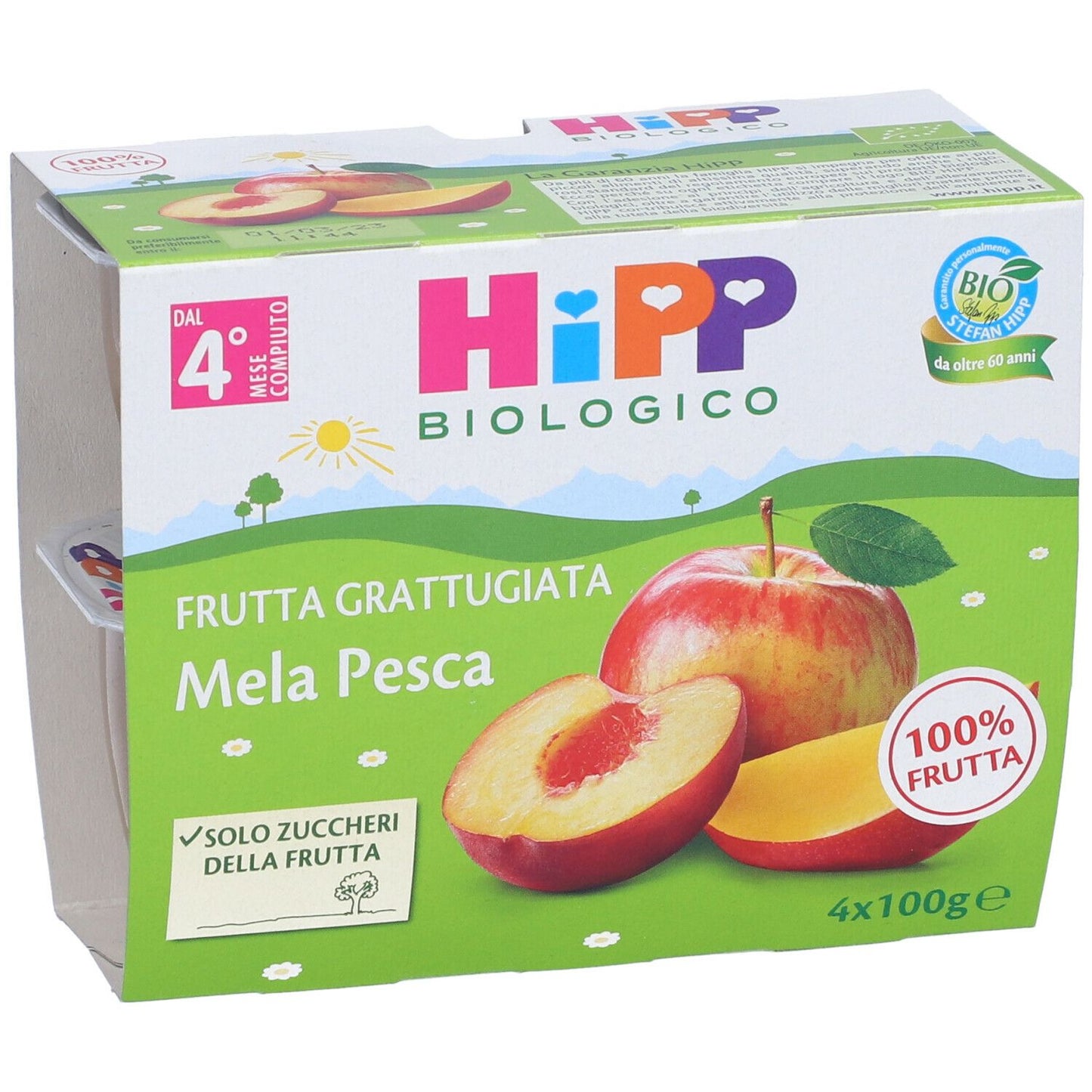 Frutta Grattugiata Hipp Mela e Pesca