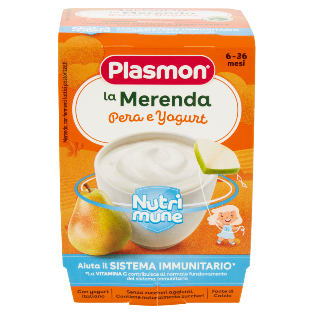 Merenda Plasmon Yogurt e Pera
