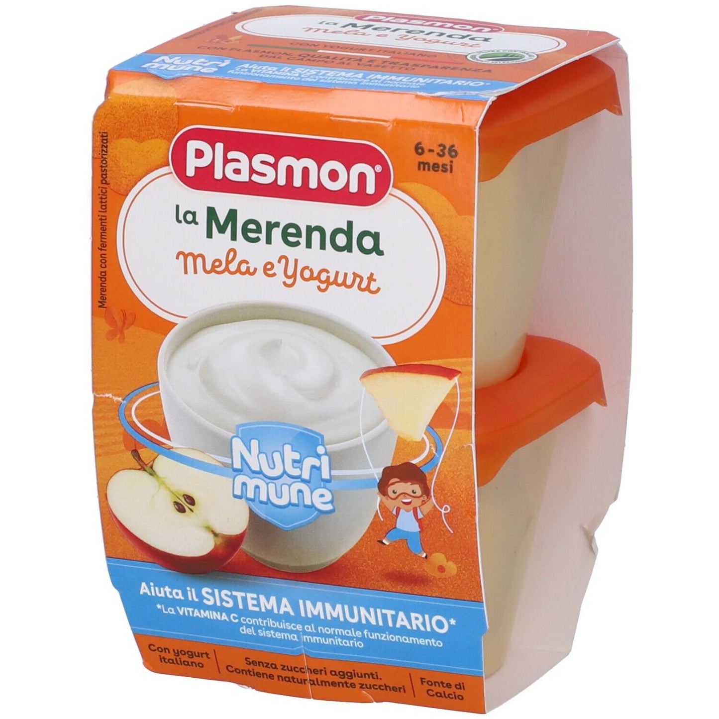 Merenda Plasmon Yogurt e Mela