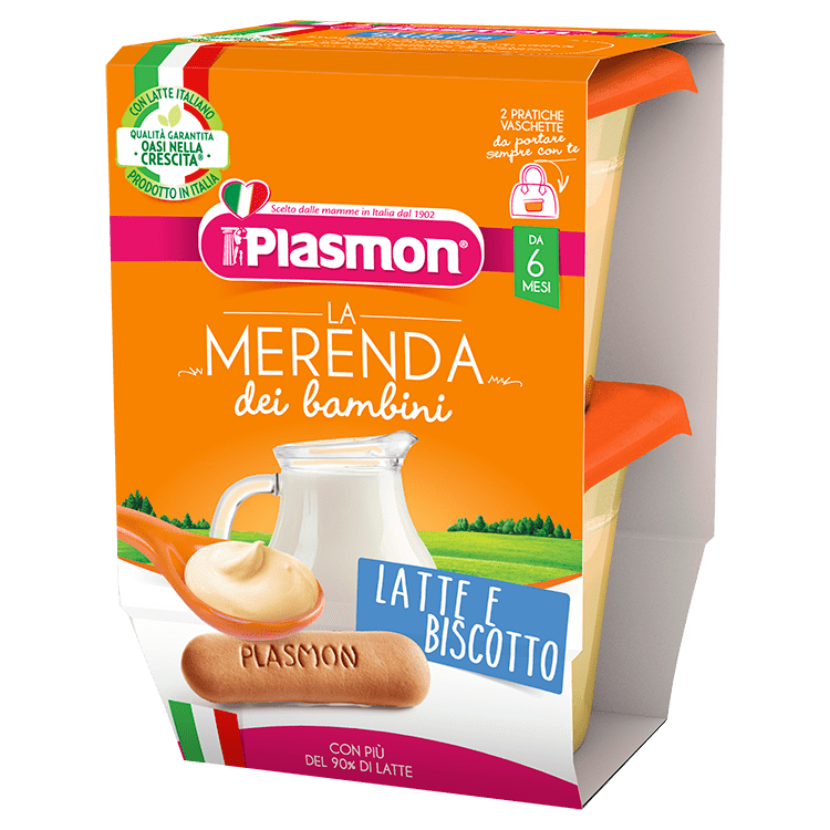 Merenda Plasmon Latte e Biscotto