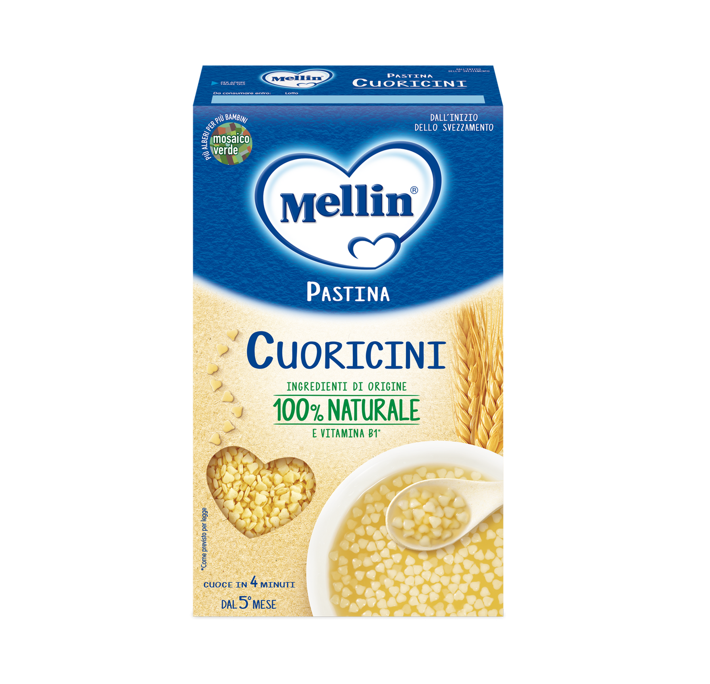 Pastina Mellin Cuoricini