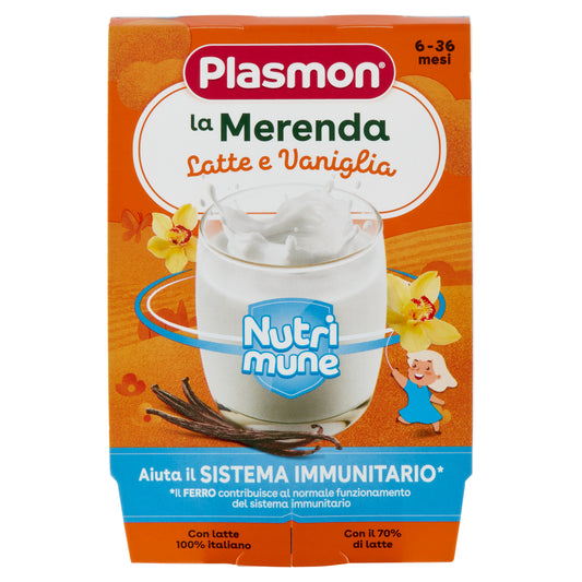 Merenda Plasmon Latte e Vaniglia
