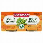 Omogeneizzato Plasmon Piselli e Spinaci