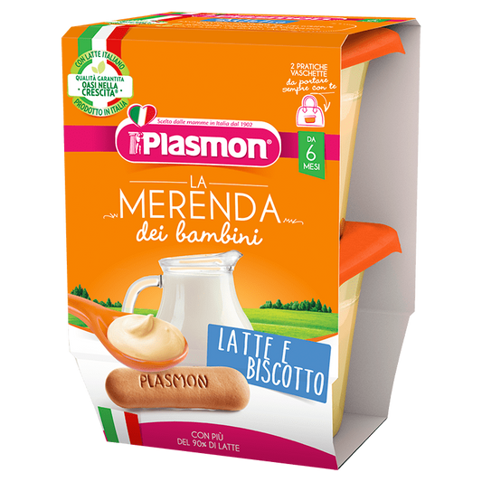 Merenda Plasmon Latte e Biscotto
